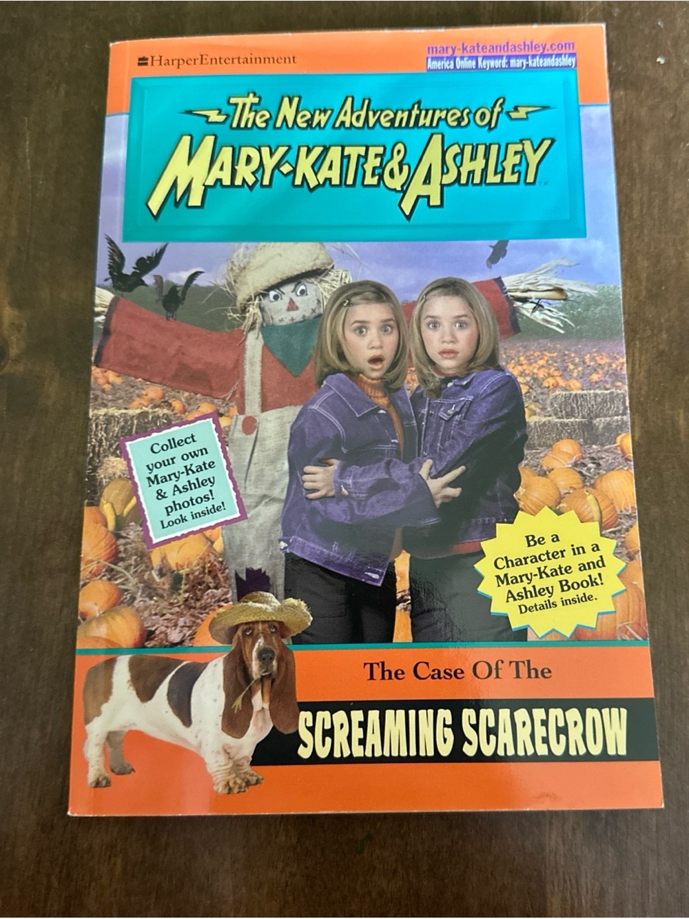 Vintage New Adventures Book Mary-Kate and Ashley Olsen 90's Screaming Scarecrow